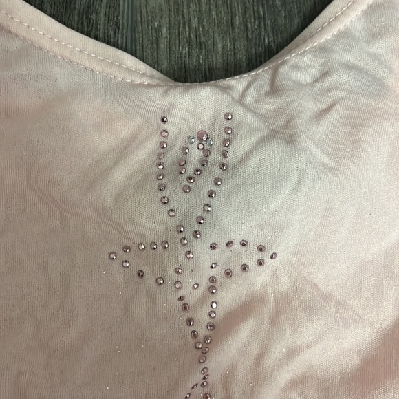 Girls pink bodysuit and tutu set. Danskin girls size 6x-7 - Picture 3 of 5